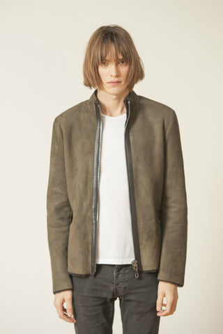 SHEARLING CROPPED JACKET
